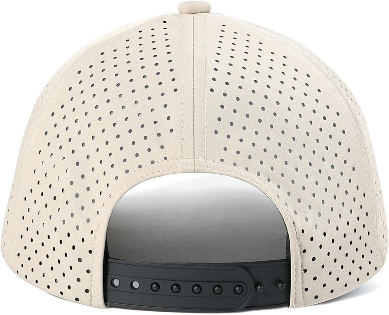 VOBOOM Men Quick Dry Baseball Cap Laser Cut Mesh Ball Curved Brim Snapback Hat - Image 4